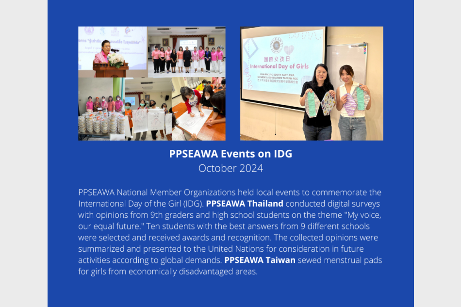 PPSEAWA IDG programs 2024